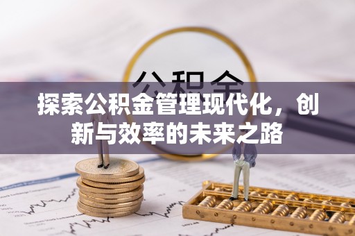 湖北探索公积金管理现代化，创新与效率的未来之路